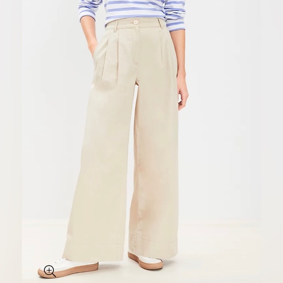 Beige Wide leg pants - Picture 2 of 3